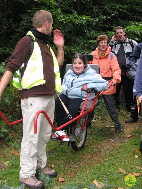 randonnée sportive avec joëlettes, Tervuren, 2012